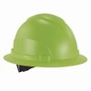 Ergodyne Skullerz 8969 Class E Lightweight Full Brim Hard Hat, 6-Point Rachet Suspension, Lime 60232